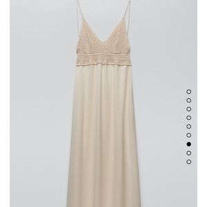 NWT Zara satin effect dress